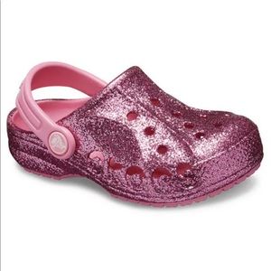 Crocs Baya Pink Glitter size 13